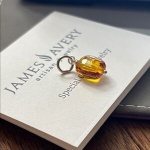 James Avery Golden Sapphire bead pendant! New never worn! Beautiful!